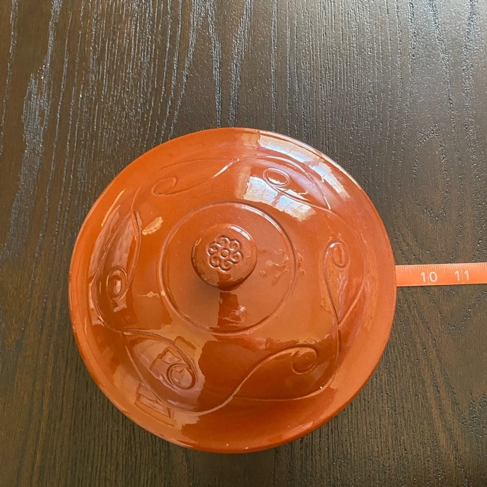 Wieland Ware Terracotta Orange Ceramic Lid - BRAND NEW